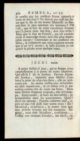 Jeudi matin.
