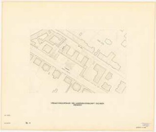 Verwaltungsgebäude der Sächsischen Bauernschaft, Dresden: Lageplan 1:500