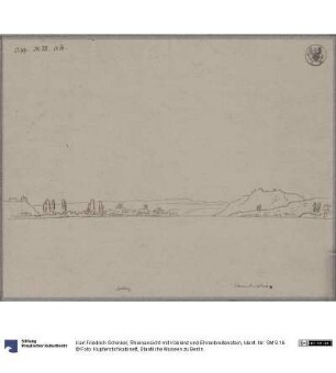 Rheinansicht mit Koblenz und Ehrenbreitenstein