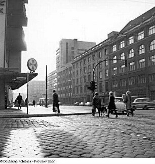 Berlin-Schöneberg. Potsdamer Straße/Ecke Goebenstraße