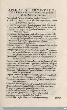 Explicatio Terminorum.