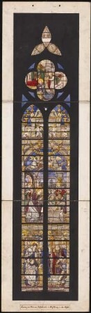 Fenster im Chor der Stiftskirche, Kyllburg: Ansicht