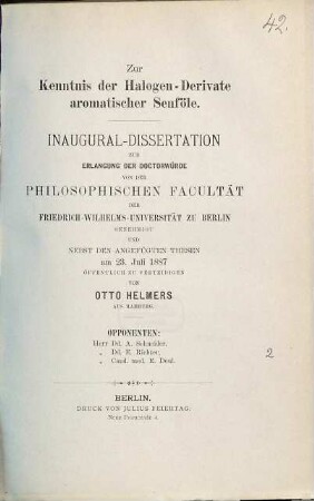 Zur Kenntnis der Halogen-Derivate aromatischer Senföle