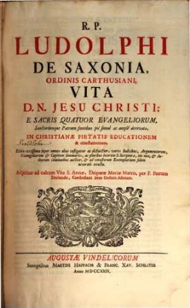 Vita Jesu Christi