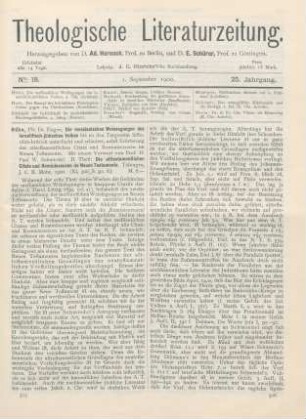 505-507 [Rezension] Hühn, Eugen, Die messianischen Weissagungen des israelitisch-jüdischen Volkes. II. Teil: Die alttestamentlichen Citate und Reminiscenzen im Neuen Testamente