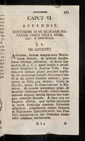 389-430, Caput VI.