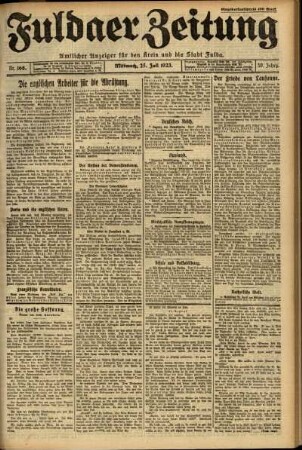 Ausgabe vom Mittwoch, den 25. Juli 1923.