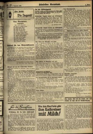 Dritte Ausgabe vom Samstag, den 04. November 1933.