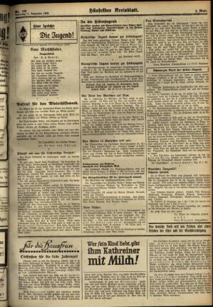 Dritte Ausgabe vom Samstag, den 04. November 1933.