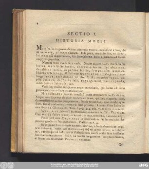 Sectio I. Historia Morbi.