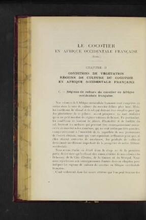 Le Cocotier En Afrique Occidentale Francaise.