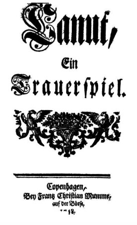 Canut : Ein Trauerspiel