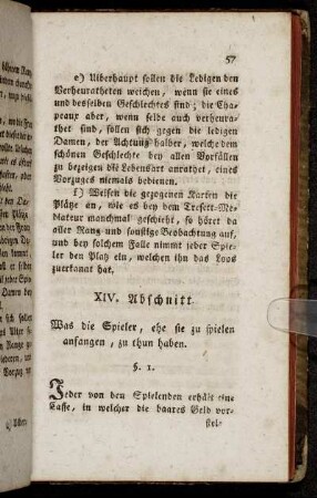 XIV. Abschnitt. - XXI. Abschnitt.