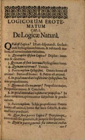 Erotemata logica pro incipientibus : Accessit pro adultis processus disputandi