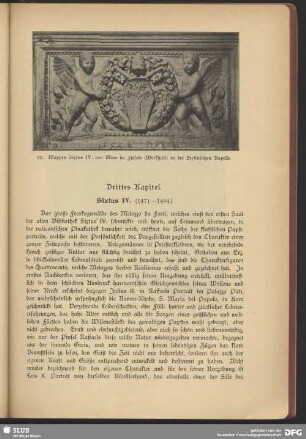 Drittes Kapitel, Sixtus IV (1471 - 1484)