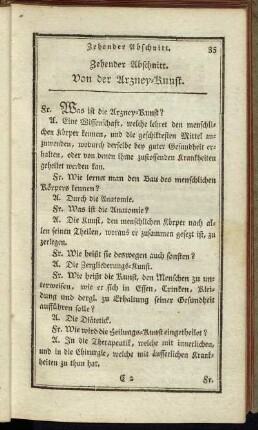 Zehender Abschnitt. Von der Arzney-Kuust.