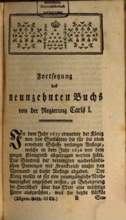 Allgemeine Geschichte derer bekannten Staaten : von ihrem Ursprunge an bis auf die neuern Zeiten aus sichern Schriften verfaßt, 3. Dritter Theil, welcher die Fortsetzung der Geschichte von England enthält