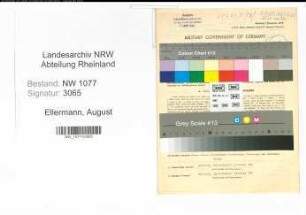 Entnazifizierung August Ellermann , geb. 20.09.1888 (Polizist)