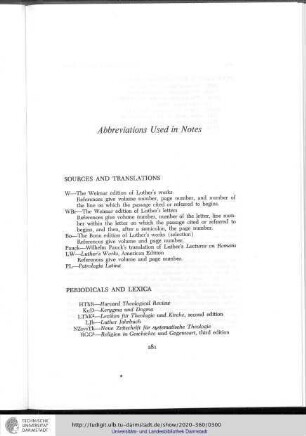 Abbreviations used in notes