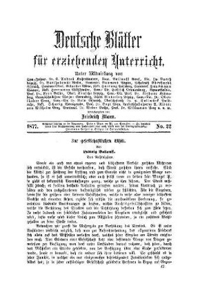 Zur gesellschaftlichen Ethik