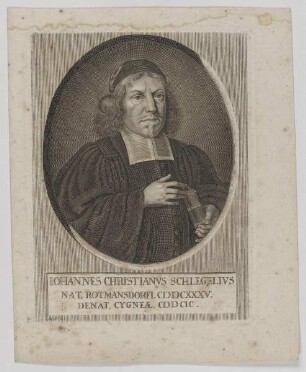 Bildnis des Iohannes Christianvs Schlegelivs