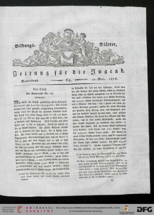 Heft 65 (31. Mai 1806)