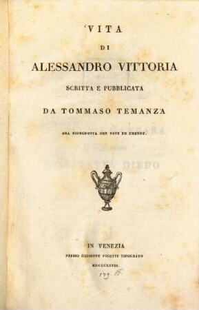 Vita di Alessandro Vittoria