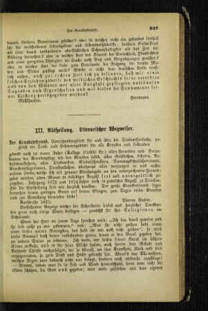 Literarischer Wegweiser