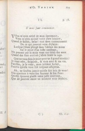 II. Il nous faut commencer.