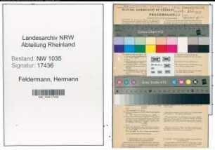 Entnazifizierung Hermann Feldermann , geb. 06.01.1891 (Steiger)