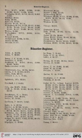Künstler-Register