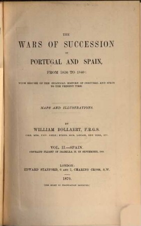 The Wars of Succession of Portugal and Spain from 1826 to 1840, 2