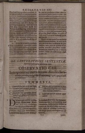 De Leuteratione Sententiæ super exceptionibus delatoriis latæ.