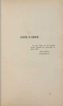 Conte d'amour