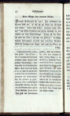 Erste Elegie des zweiten Buchs