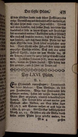 Der LXVI. Psalm.