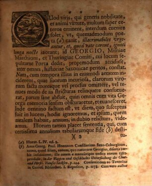De Georgio Misniae marchione et Thvringiae Landgravio in templo Portensi sepvlto