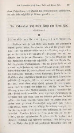 117-128 Die Ordination nach ihrem Recht und ihrem Ziel : Fortsetzung