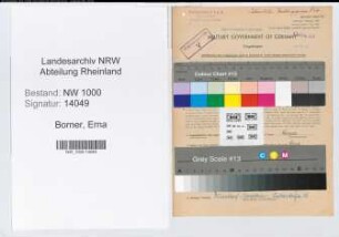 Entnazifizierung Erna Borner, geb. 29.07.1897 (Postassistentin)