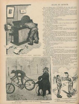 – Allons, mon ami, ce n’est pas là qu’on met le charbon!; Dégénérescence cyclist (effet de brouillard); – Vous avez donc perdu votre place de jardinière au château?