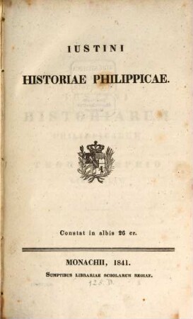 Iustini Historiae Philippicae