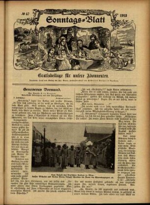 Ausgabe vom Sonntag, den 23. November 1913.