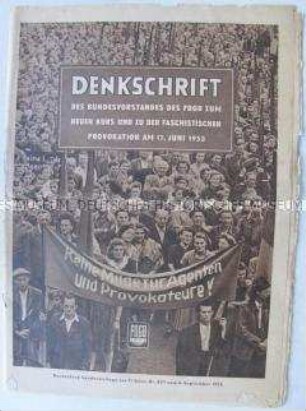 Sonderdruck des FDGB zum "Neuen Kurs" der SED in der Wirtschaftspolitik nach dem 17. Juni 1953