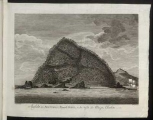 Aussicht der Festungs (Hippah) Insel, in den Inseln der Königin Charlotte