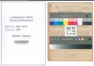 Entnazifizierung Helene Moeller , geb. 12.10.1921 (Angestellter)