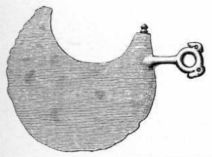 Halbmondförmiges Rasiermesser mit Griff