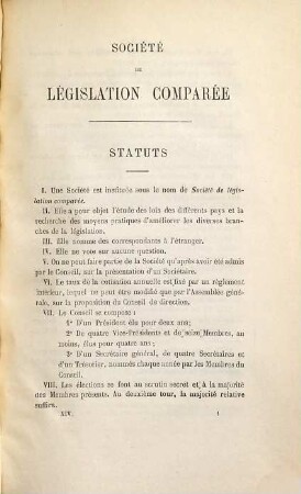 Bulletin de la Société de Législation Comparée. 12. 1882/83. - 1883