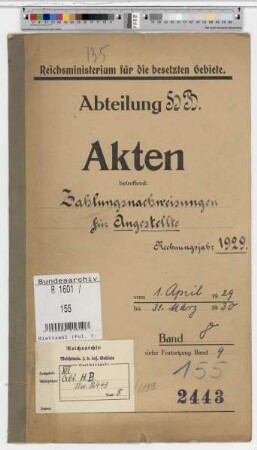 Zahlungsanweisungen f. Angestellte: Bd. 8