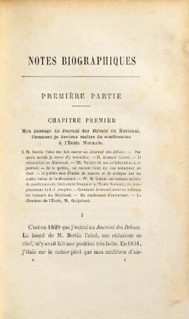 Souvenirs et notes biographiques, 1