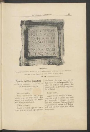 Creación del Real Consulado - (Continúa) : Documento autógrafo é inédito de D. Francisco Arango